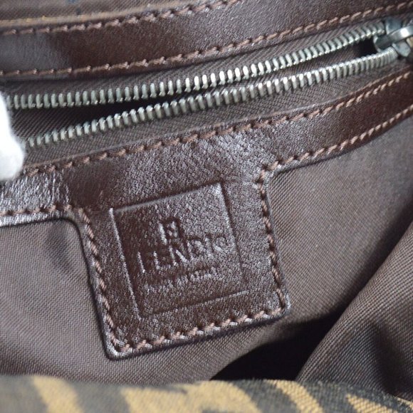 Fendi Brown Zucca Handbag - Picture 9 of 10